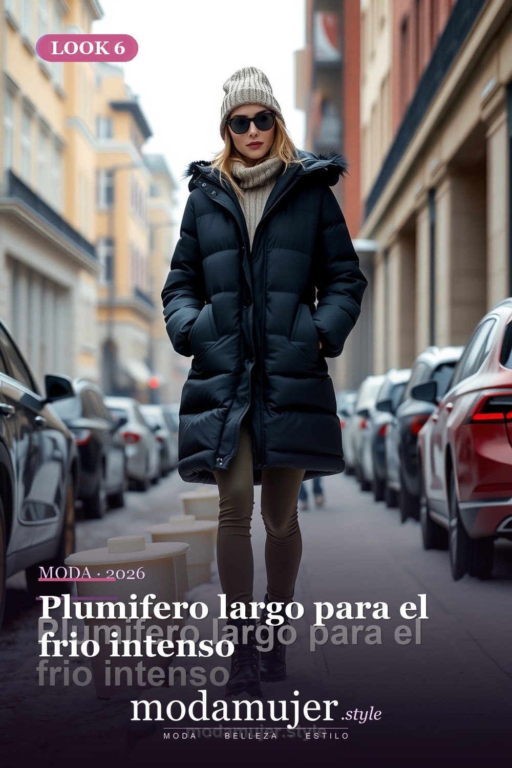 Plumifero largo para el frio intenso — 30 looks con abrigo para mujer en 2026: ideas de invierno