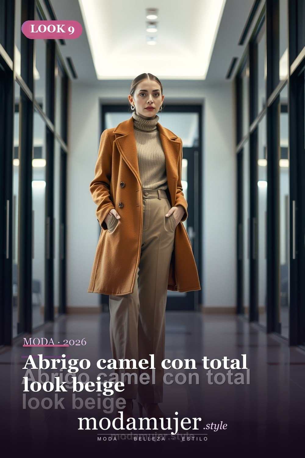 Abrigo camel con total look beige — 30 looks con abrigo para mujer en 2026: ideas de invierno