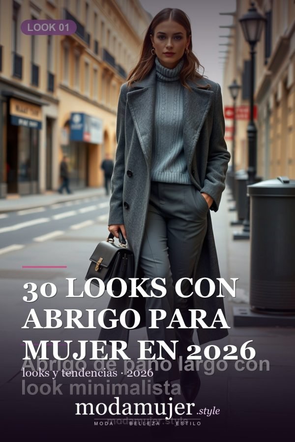 30 looks con abrigo para mujer en 2026: ideas de invierno