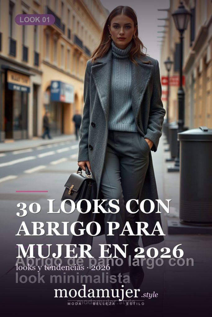 30 looks con abrigo para mujer en 2026: ideas de invierno - ModaMujer