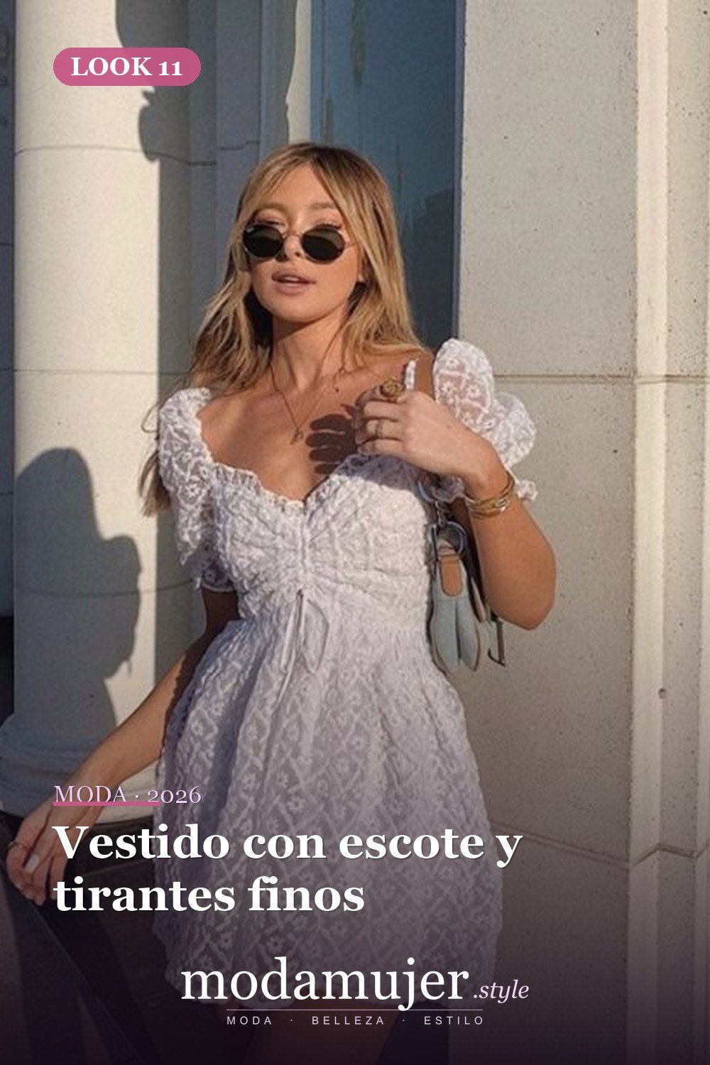 Vestido con escote y tirantes finos — Looks con vestido para el verano: ideas para estar frescas y guapas