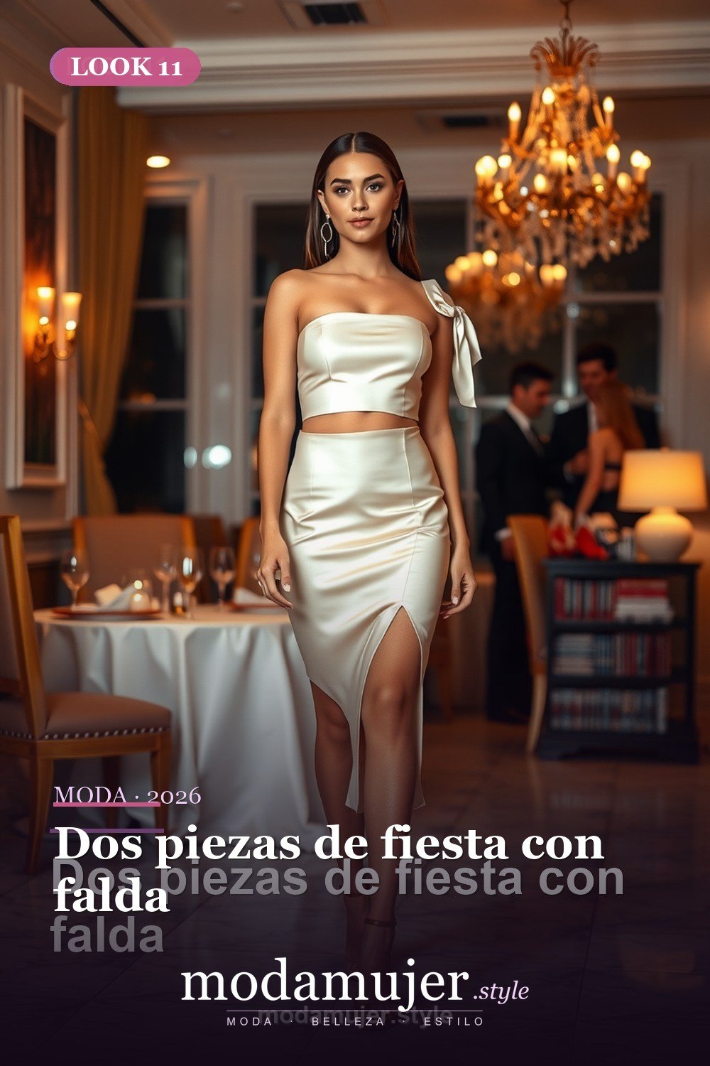 Dos piezas de fiesta con falda — 30 looks de fiesta para mujer en 2026: ideas para eventos y noche