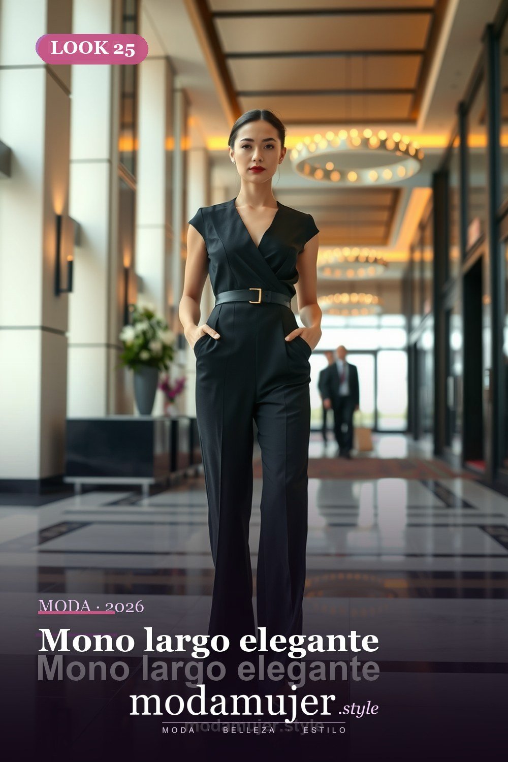 Mono largo elegante — 30 looks de oficina para mujer en 2026: ideas elegantes para trabajar