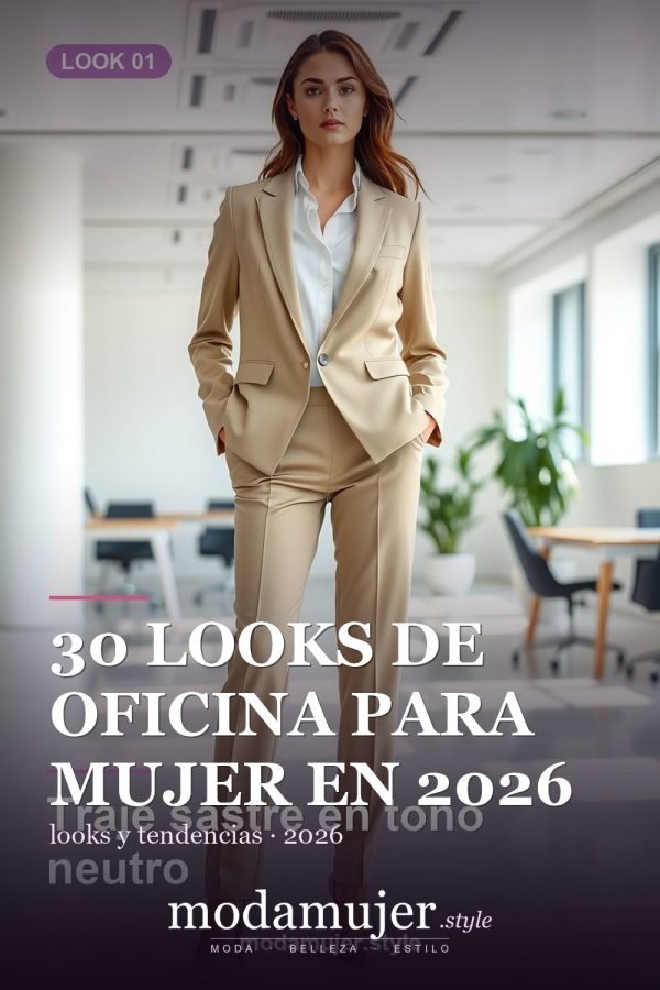 30 looks de oficina para mujer en 2026: ideas elegantes para trabajar
