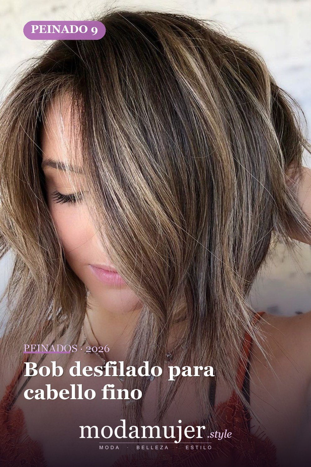 Bob desfilado para cabello fino — Los 47 mejores cortes de pelo bob para 2026