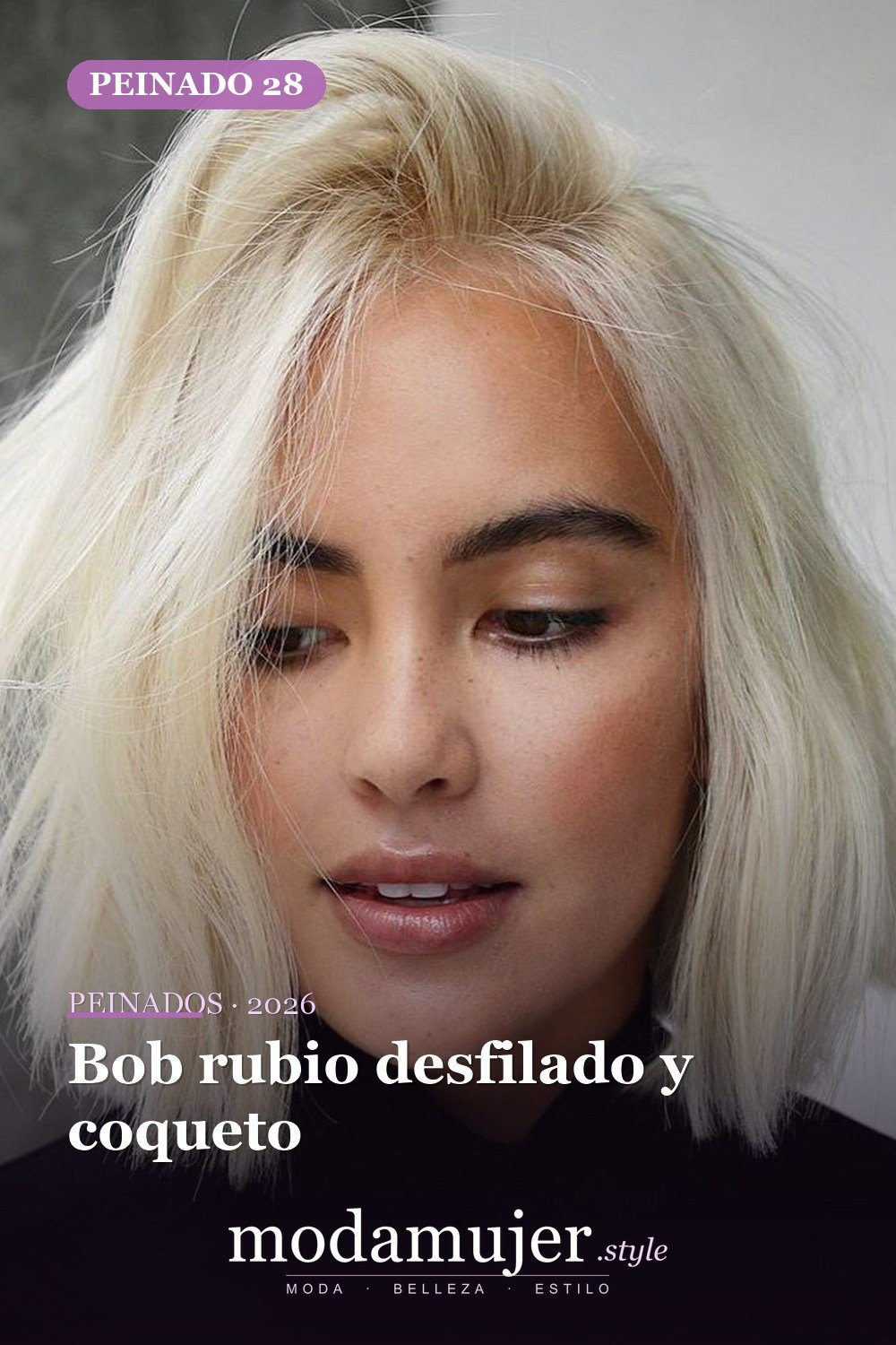 Bob rubio desfilado y coqueto — Los 47 mejores cortes de pelo bob para 2026