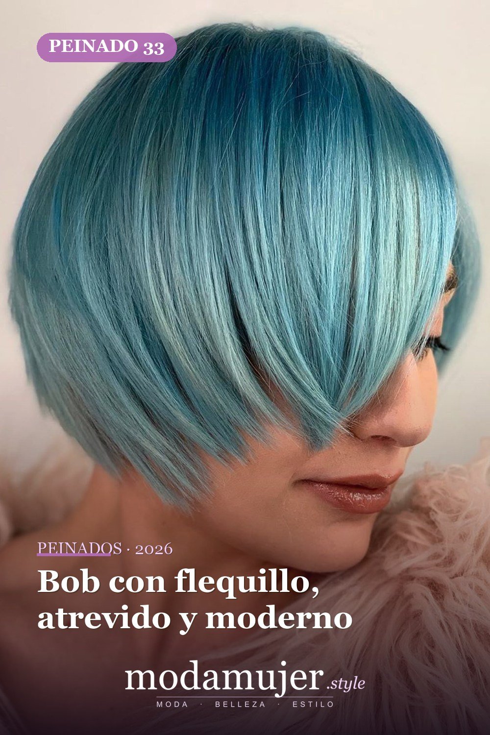 Bob con flequillo, atrevido y moderno — Los 47 mejores cortes de pelo bob para 2026