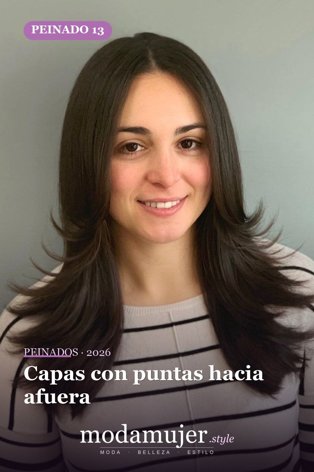 Capas con puntas hacia afuera — Los 49 mejores cortes de pelo en capas y peinados para 2026
