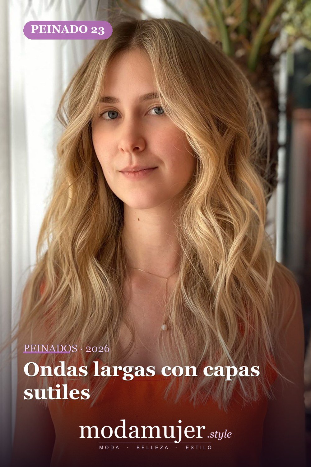 Ondas largas con capas sutiles — Los 49 mejores cortes de pelo en capas y peinados para 2026