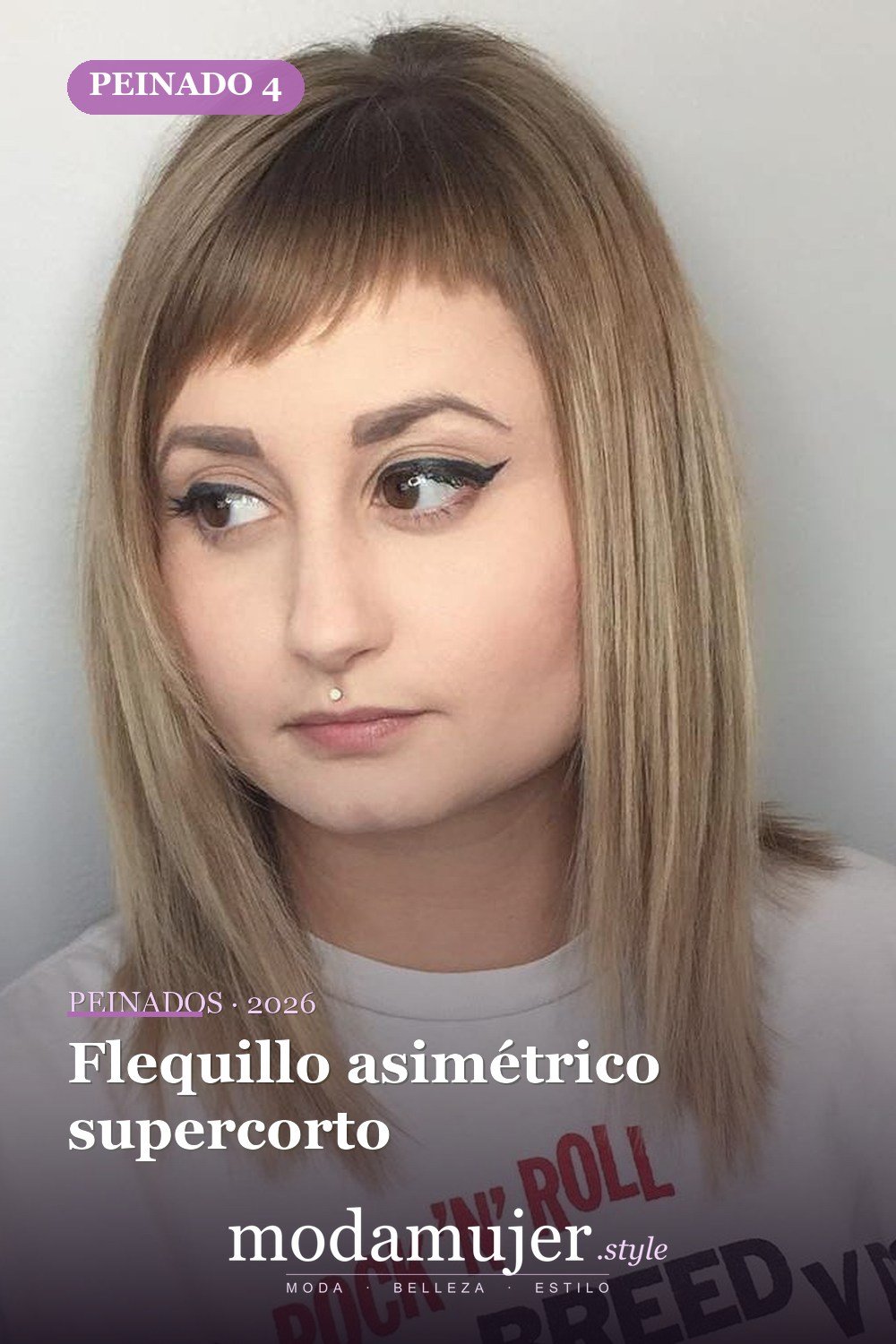 Flequillo asimétrico supercorto — Los 50 mejores cortes de pelo para caras cuadradas que definitivamente funcionan