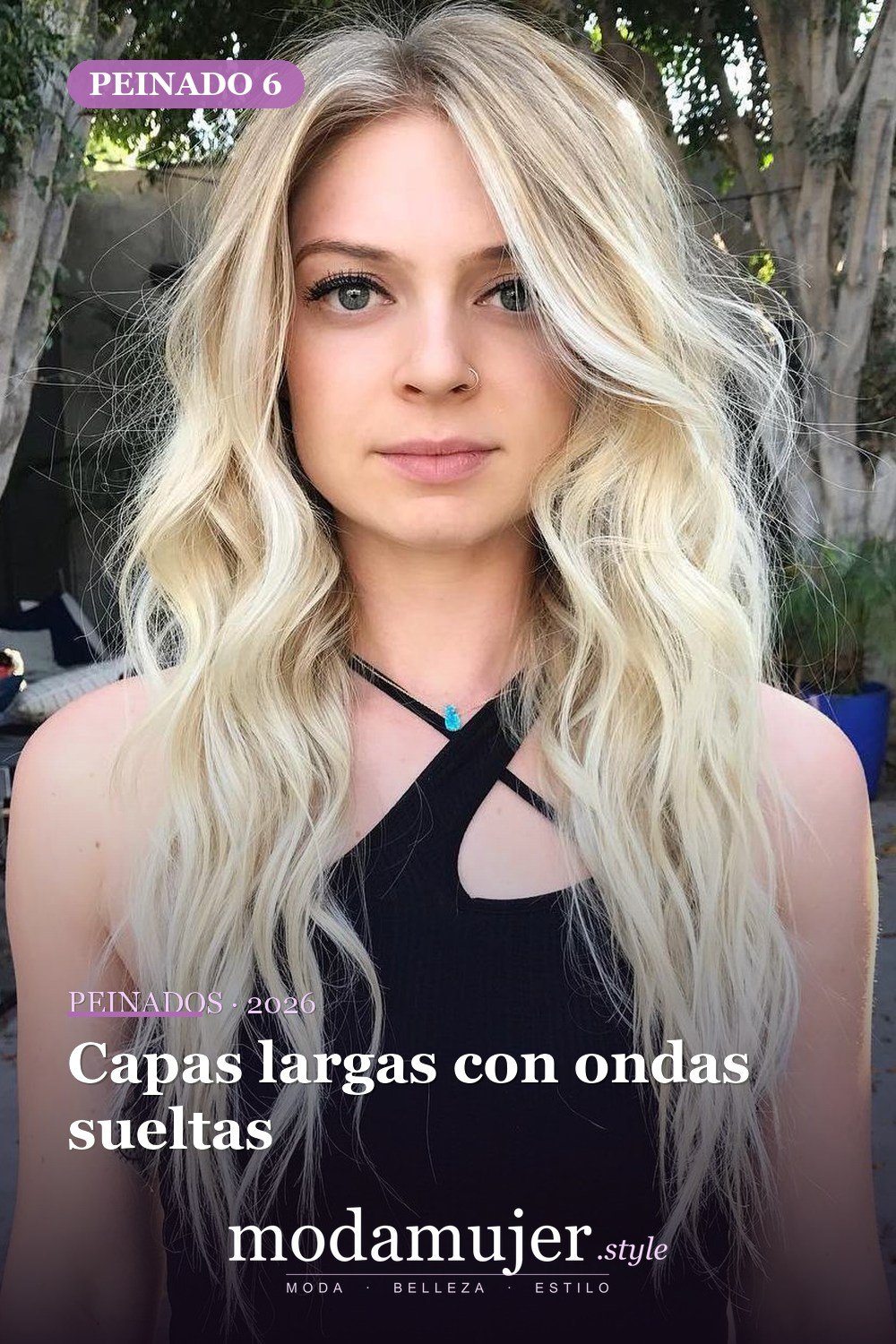Capas largas con ondas sueltas — Los 50 mejores cortes de pelo para caras cuadradas que definitivamente funcionan