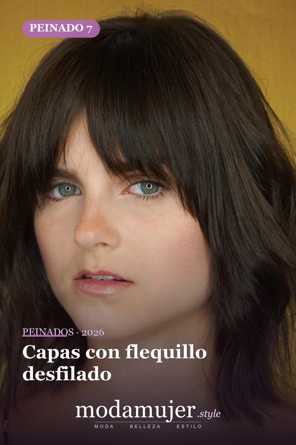 Capas con flequillo desfilado — Los 50 mejores cortes de pelo para caras cuadradas que definitivamente funcionan