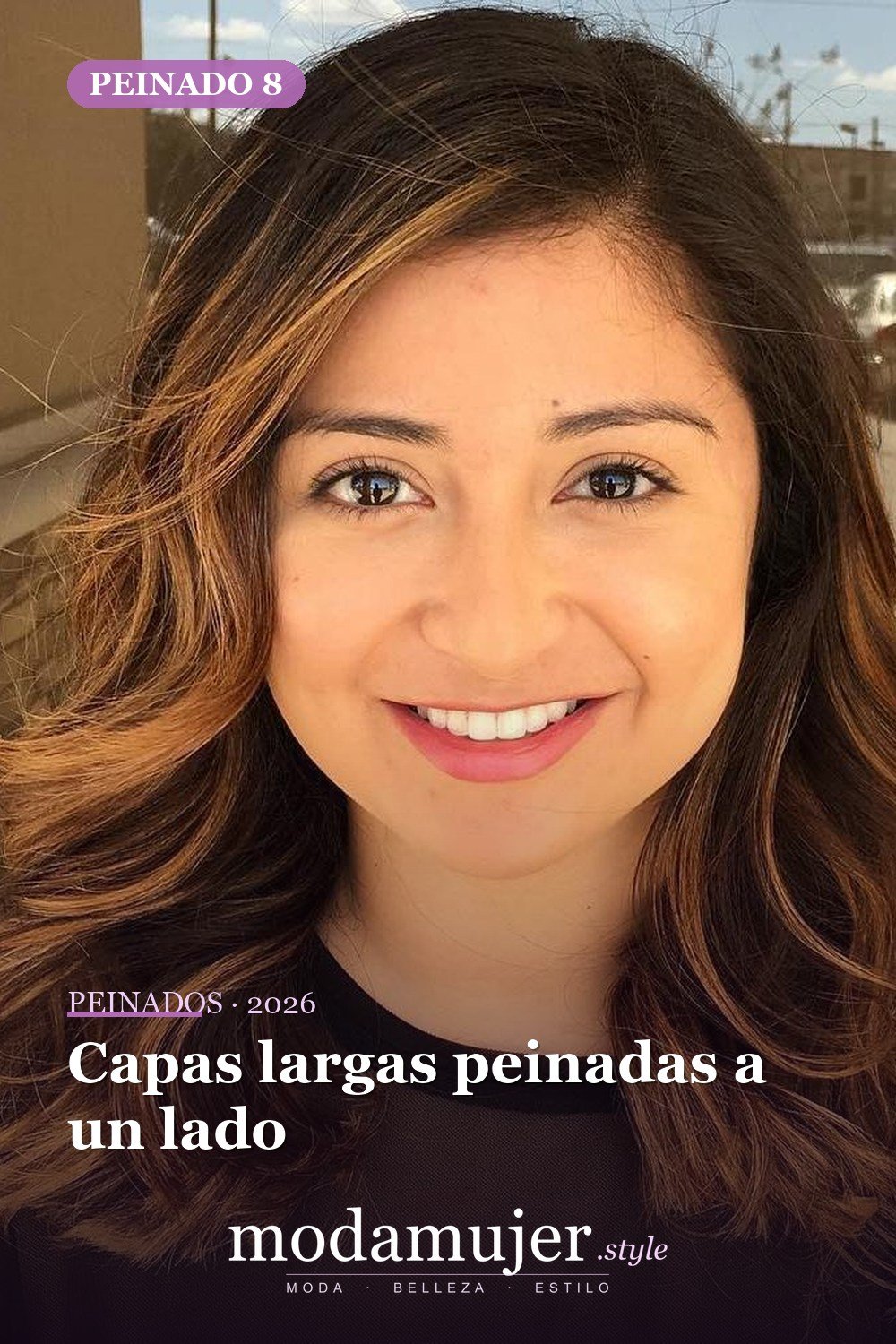 Capas largas peinadas a un lado — Los 50 mejores cortes de pelo para caras cuadradas que definitivamente funcionan
