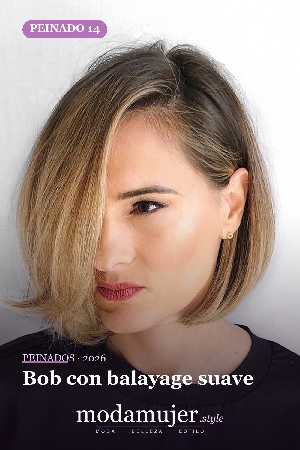 Bob con balayage suave — Los 50 mejores cortes de pelo para caras cuadradas que definitivamente funcionan