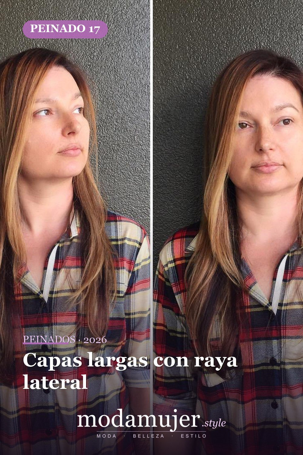 Capas largas con raya lateral — Los 50 mejores cortes de pelo para caras cuadradas que definitivamente funcionan