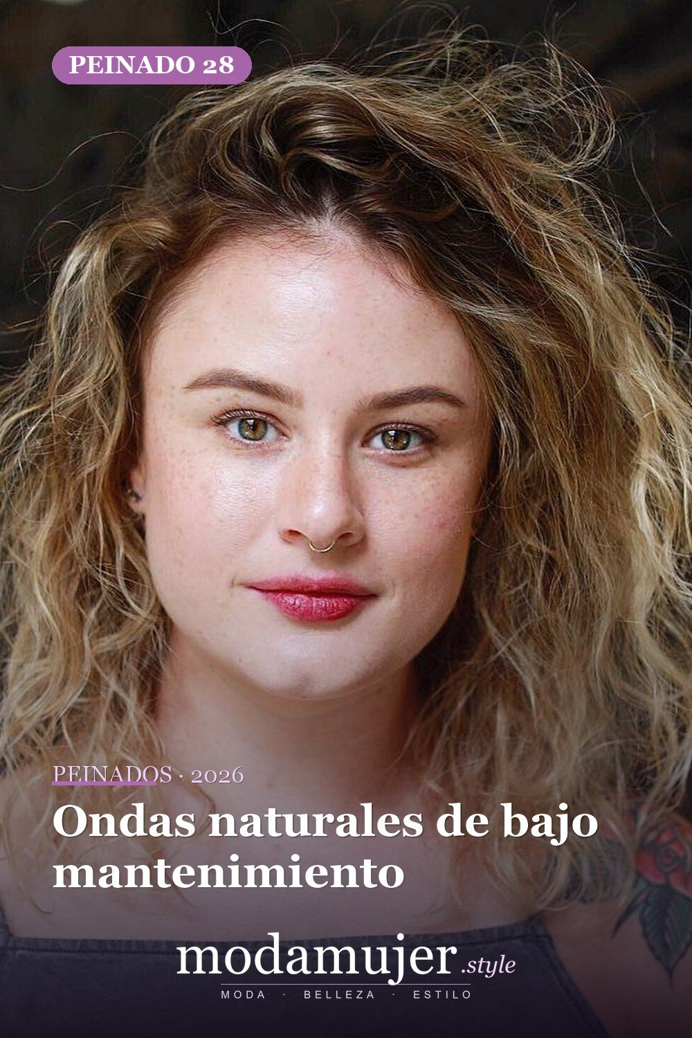 Ondas naturales de bajo mantenimiento — Los 50 mejores cortes de pelo para caras cuadradas que definitivamente funcionan