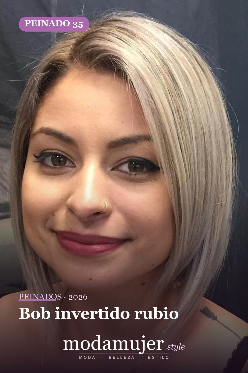 Bob invertido rubio — Los 50 mejores cortes de pelo para caras cuadradas que definitivamente funcionan