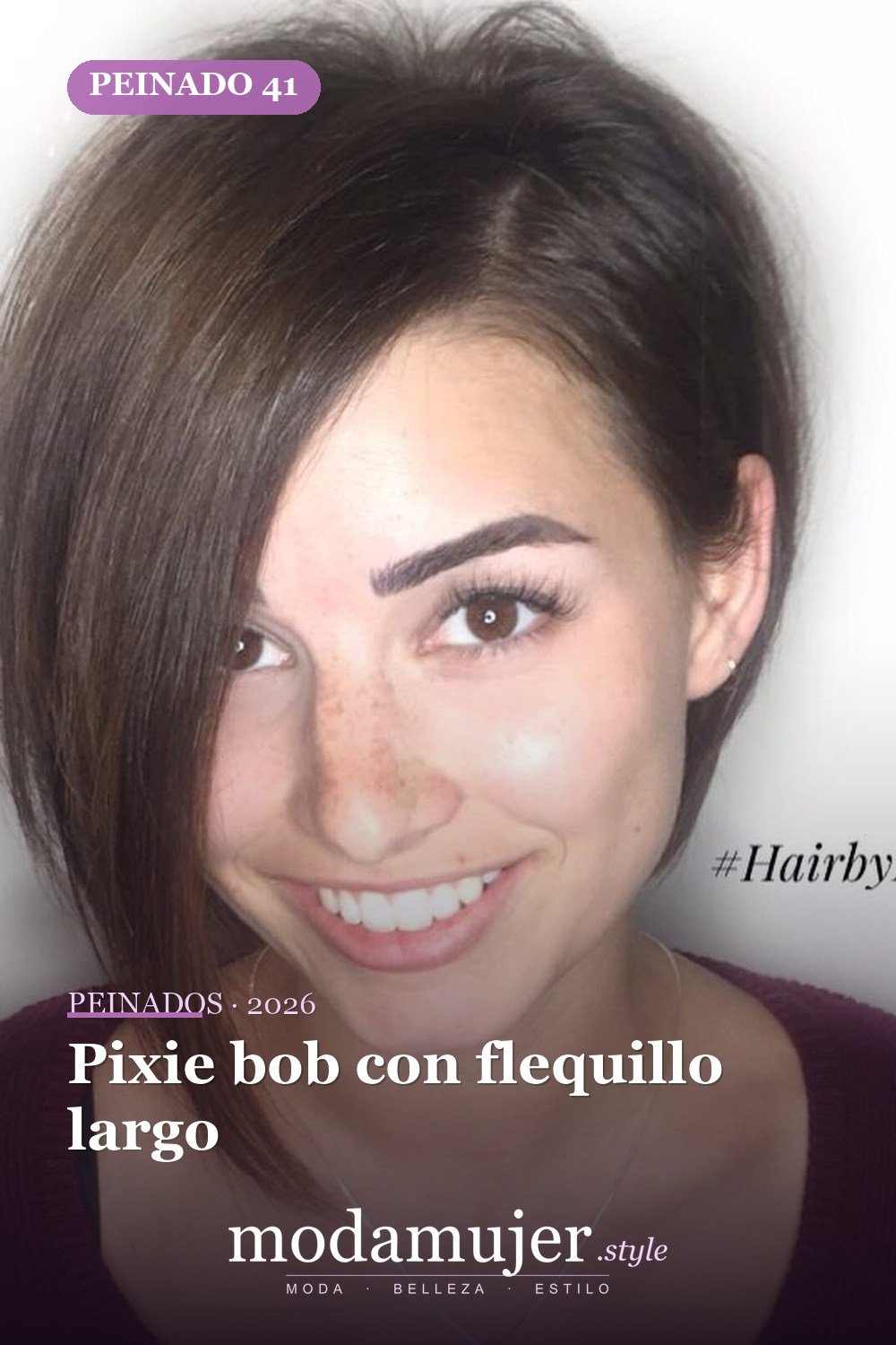 Pixie bob con flequillo largo — Los 50 mejores cortes de pelo para caras cuadradas que definitivamente funcionan