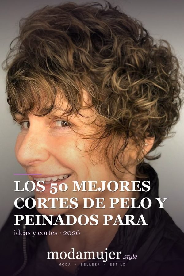 Los 50 mejores cortes de pelo y peinados para cabello corto y rizado en 2026