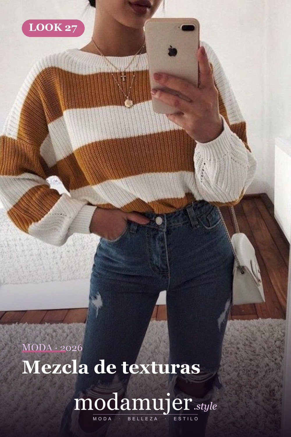 Mezcla de texturas — Más de 29 ideas de outfits básicos de invierno que toda mujer debe conocer