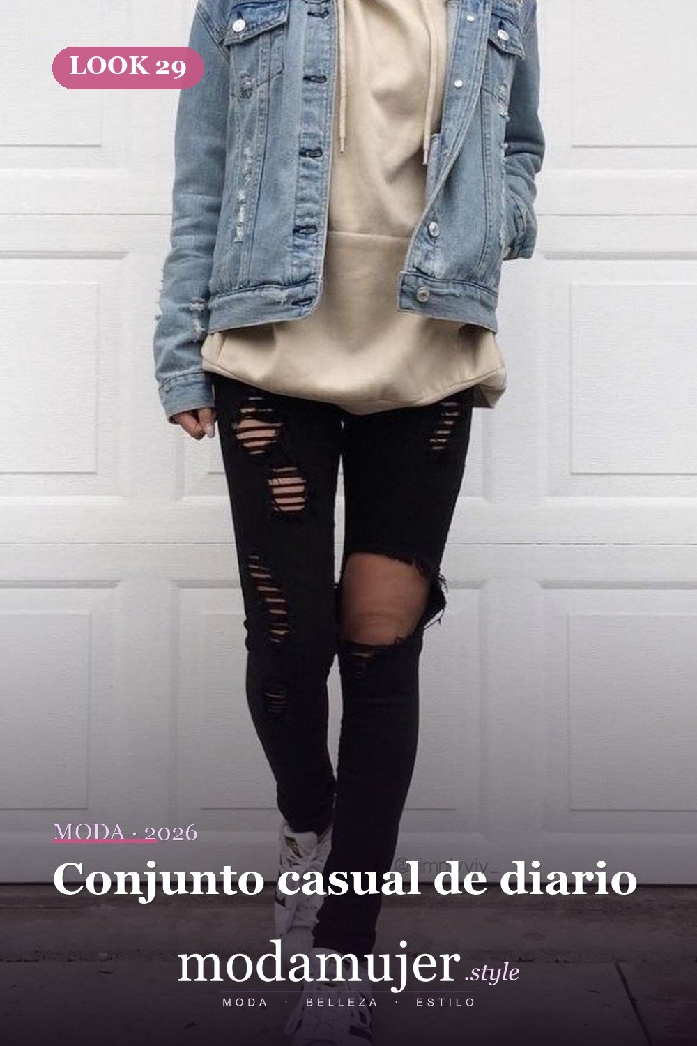 Conjunto casual de diario — Más de 29 ideas de outfits básicos de invierno que toda mujer debe conocer