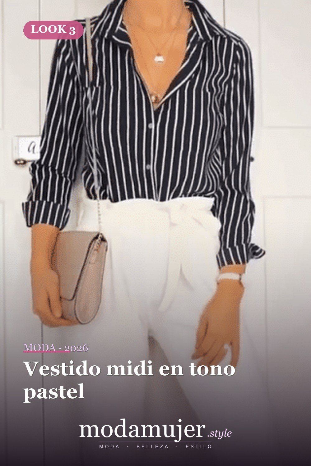 Vestido midi en tono pastel — Más de 30 ideas de trajes de verano para mujer en 2026