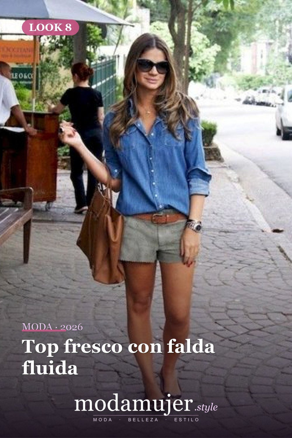 Top fresco con falda fluida — Más de 30 ideas de trajes de verano para mujer en 2026