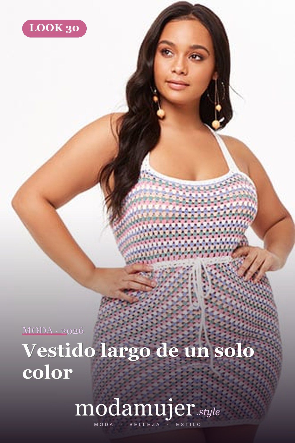 Vestido largo de un solo color — Más de 30 ideas de trajes de verano para mujer en 2026