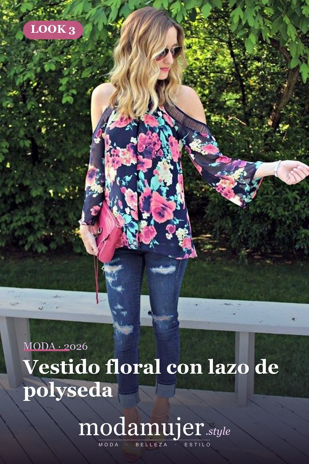 Vestido floral con lazo de polyseda — Más de 30 vestidos elegantes de Pascua para toda la primavera 2026