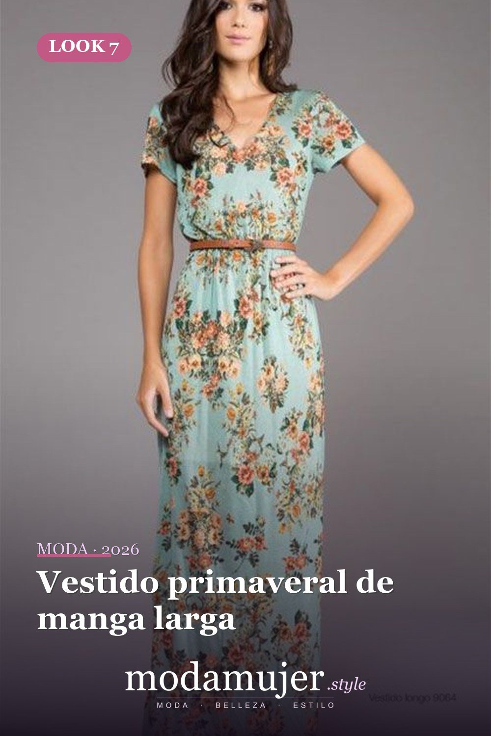 Vestido primaveral de manga larga — Más de 30 vestidos elegantes de Pascua para toda la primavera 2026