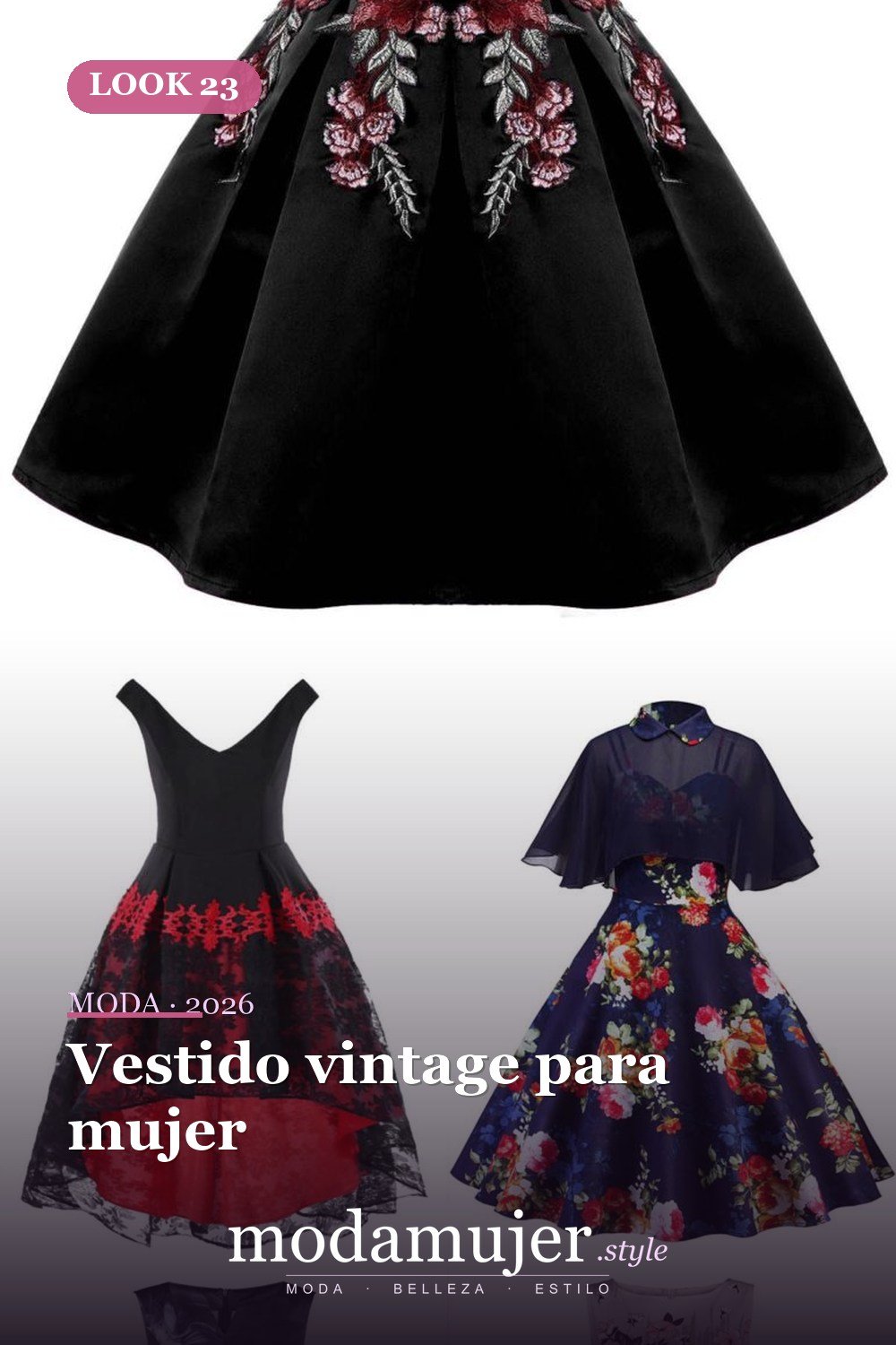 Vestido vintage para mujer — Más de 30 vestidos elegantes de Pascua para toda la primavera 2026