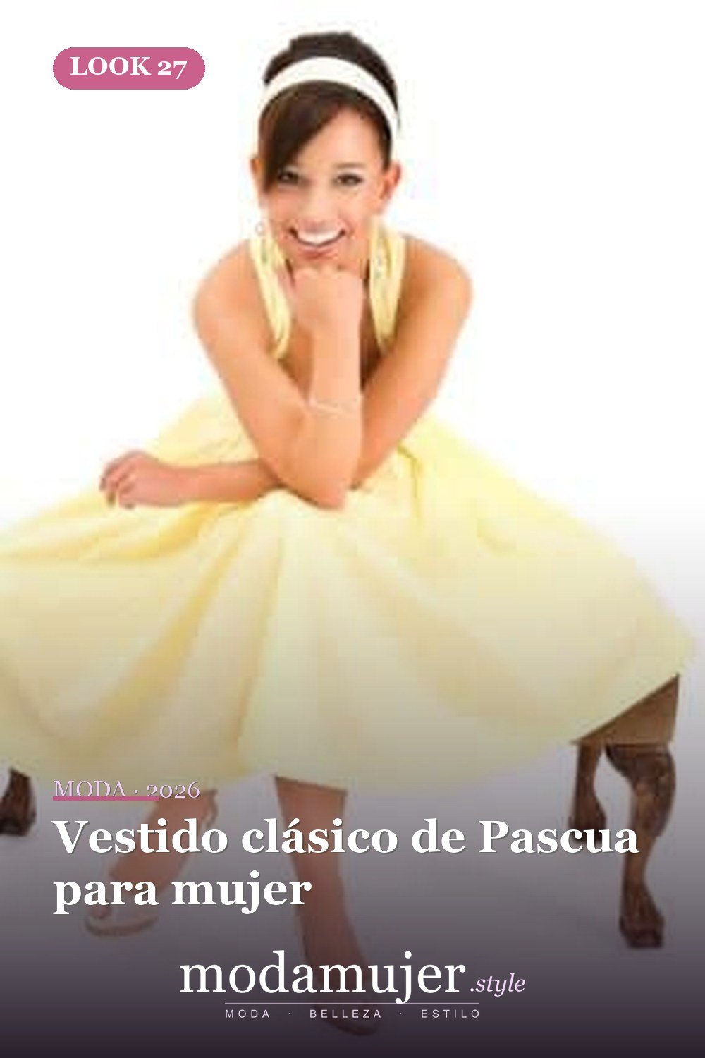 Vestido clásico de Pascua para mujer — Más de 30 vestidos elegantes de Pascua para toda la primavera 2026
