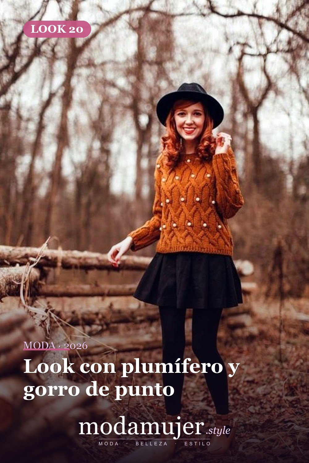 Look con plumífero y gorro de punto — Más de 33 trajes lindos de moda de invierno