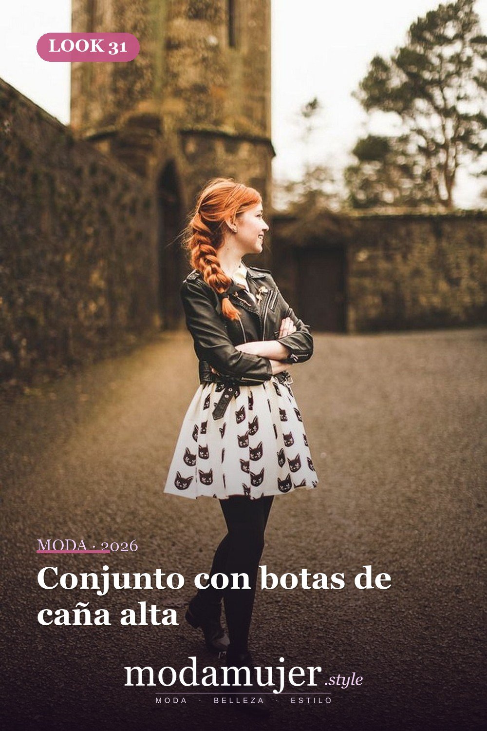Conjunto con botas de caña alta — Más de 33 trajes lindos de moda de invierno