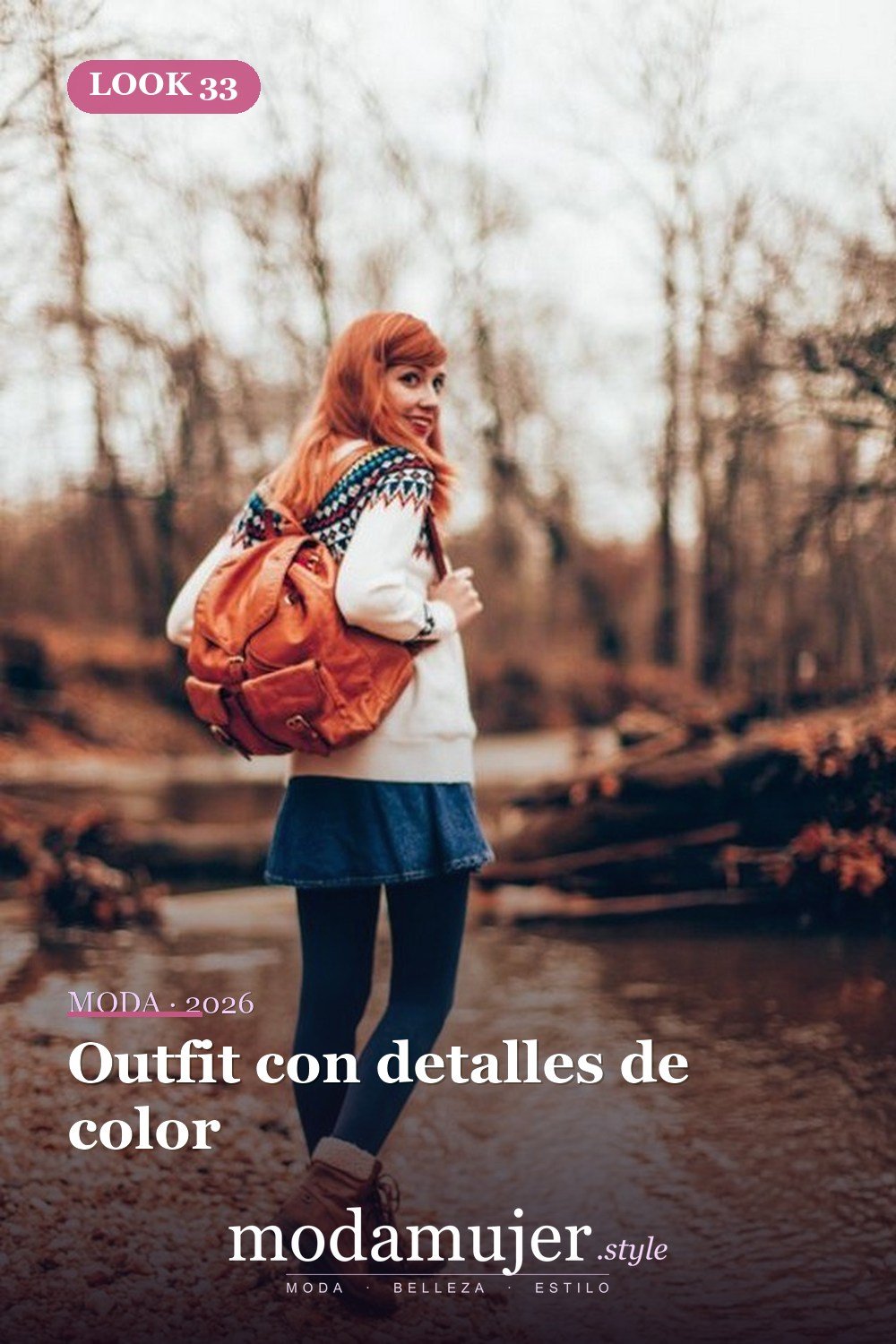 Outfit con detalles de color — Más de 33 trajes lindos de moda de invierno