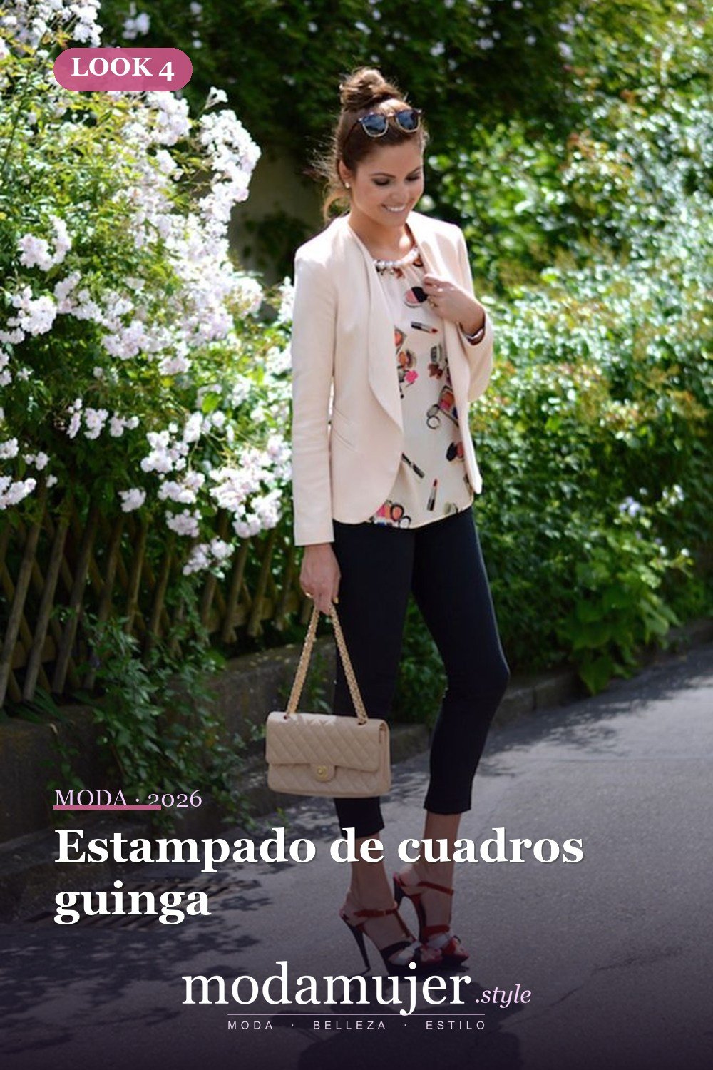 Estampado de cuadros guinga — Más de 35 acogedoras ideas de trajes de primavera cómodos para usar todos los días