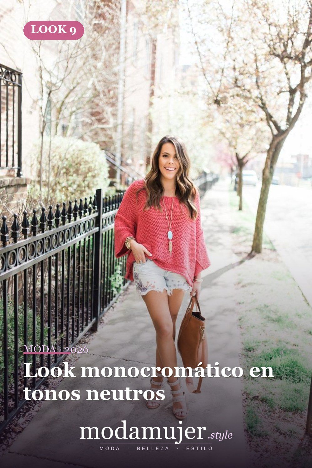 Look monocromático en tonos neutros — Más de 35 acogedoras ideas de trajes de primavera cómodos para usar todos los días