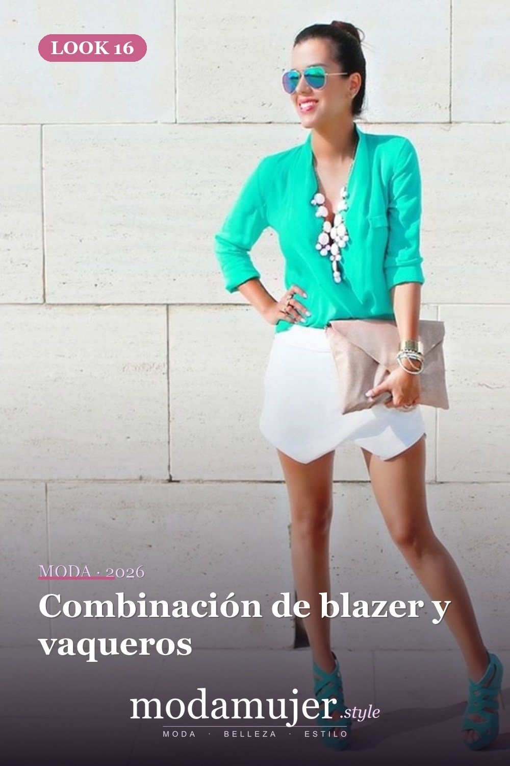 Combinación de blazer y vaqueros — Más de 35 acogedoras ideas de trajes de primavera cómodos para usar todos los días