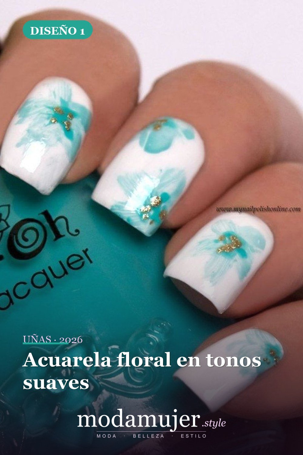Acuarela floral en tonos suaves — Más de 35 ideas de arte de uñas de acuarela inusuales que se ven geniales