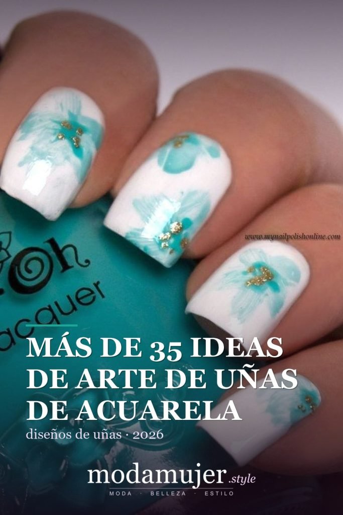 Más de 35 ideas de arte de uñas de acuarela inusuales que se ven geniales - ModaMujer