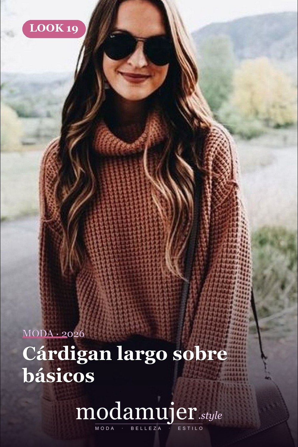 Cárdigan largo sobre básicos — Más de 40 ideas de trajes de invierno para mujeres en 2026