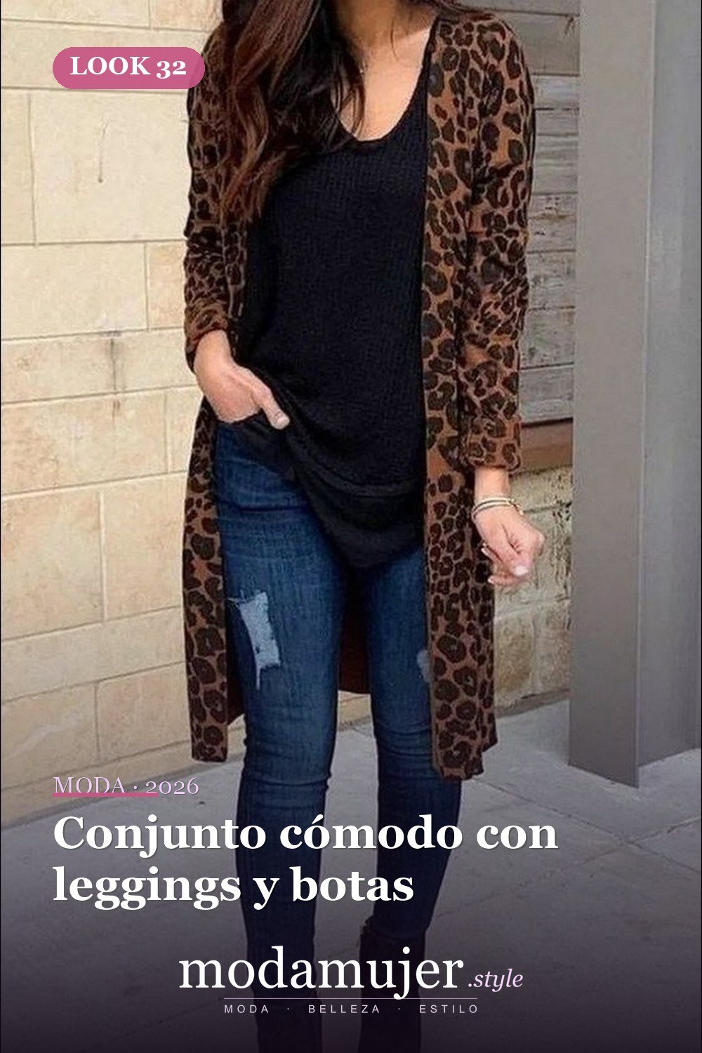 Conjunto cómodo con leggings y botas — Más de 40 ideas de trajes de invierno para mujeres en 2026