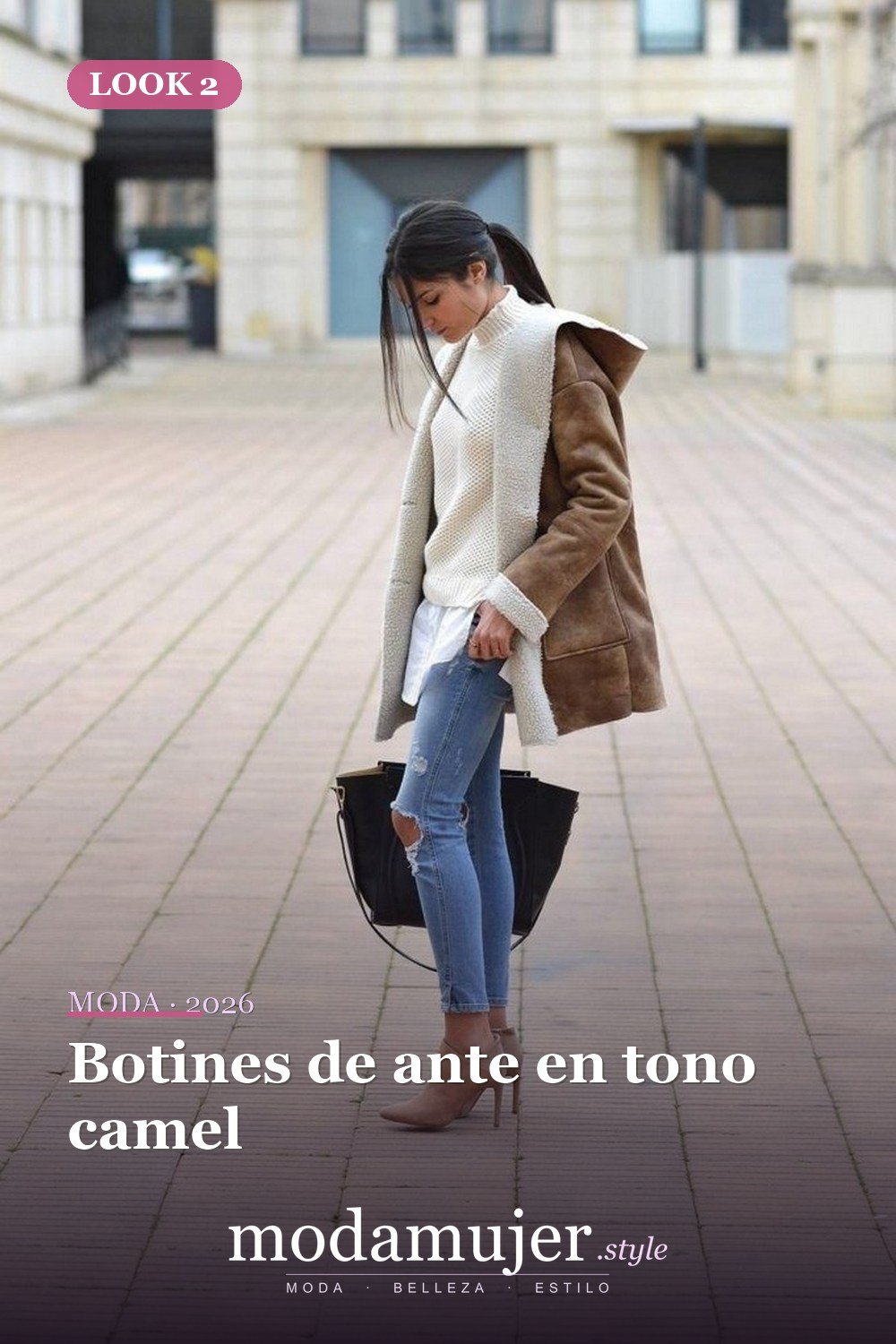 Botines de ante en tono camel — Más de 41 combinaciones de botas y abrigos para el invierno 2026