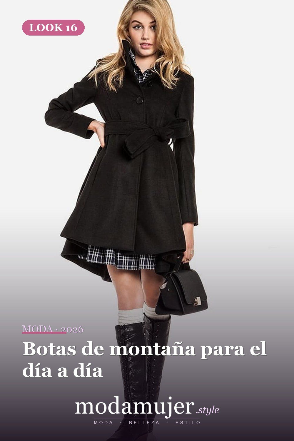 Botas de montaña para el día a día — Más de 41 combinaciones de botas y abrigos para el invierno 2026