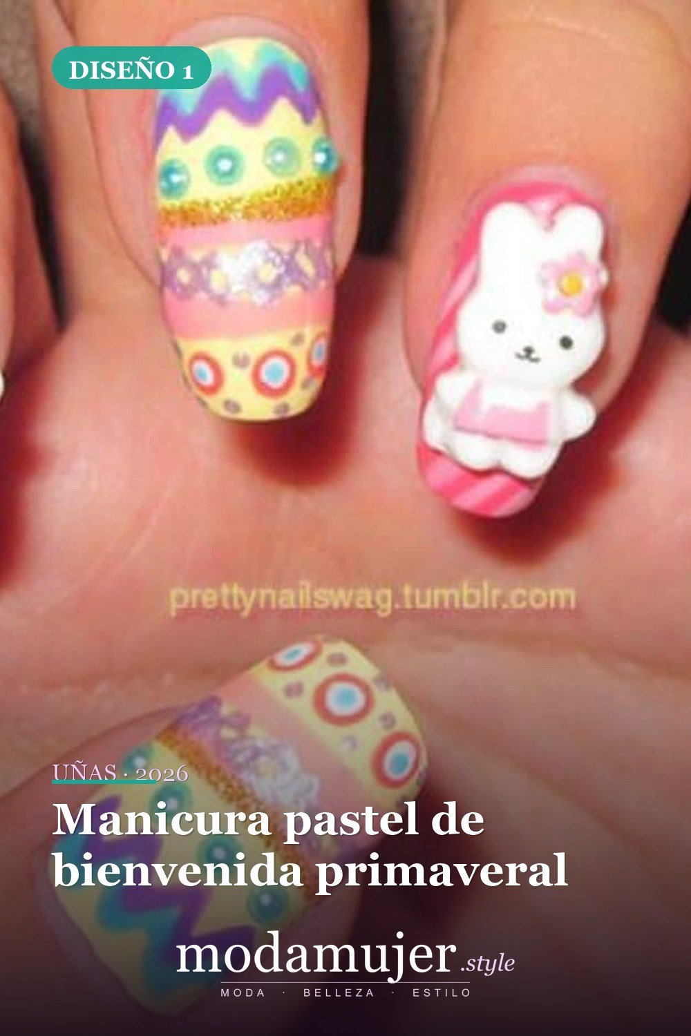 Manicura pastel de bienvenida primaveral — Más de 42 ideas modernas de diseño de uñas de Pascua