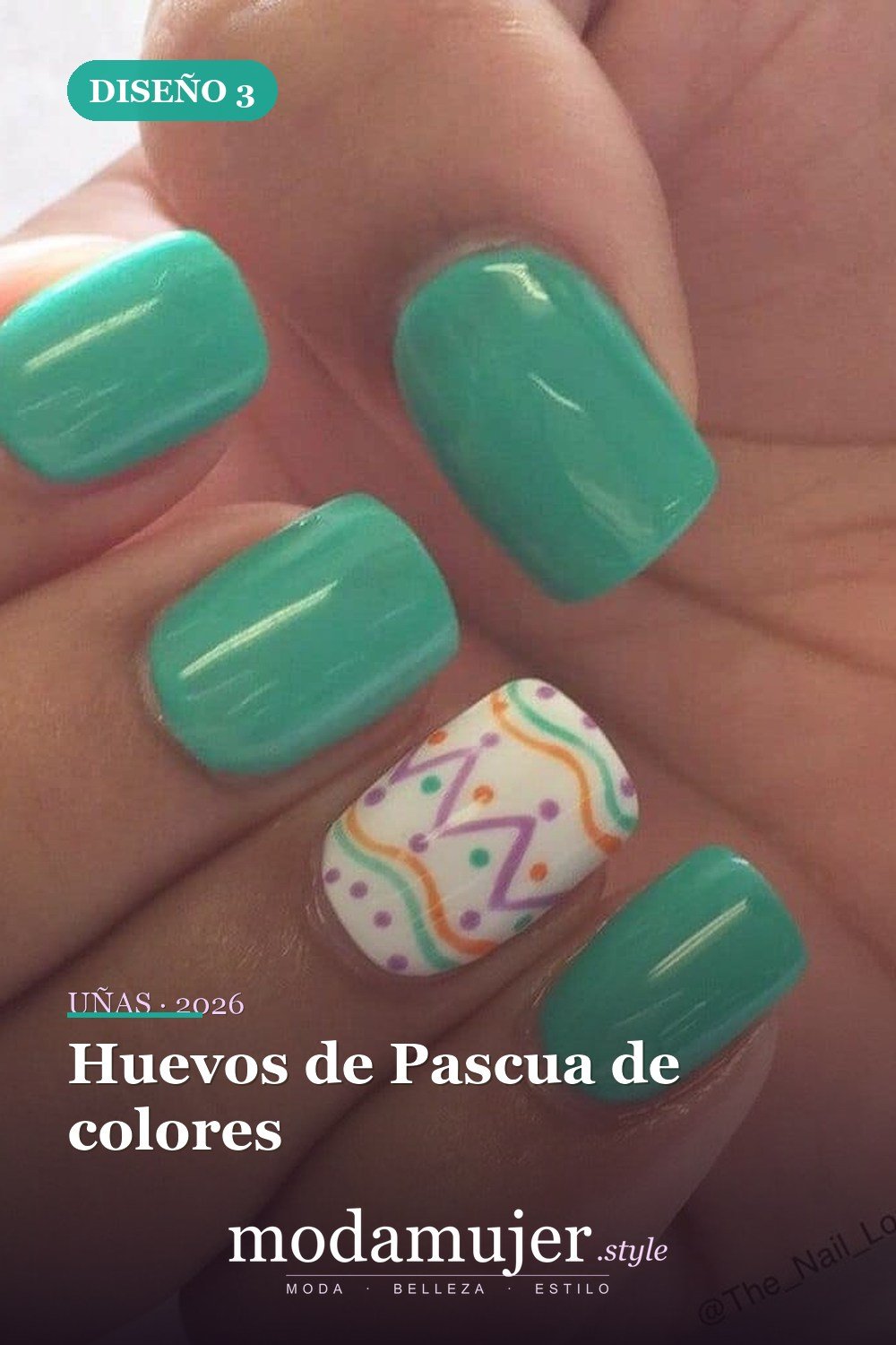 Huevos de Pascua de colores — Más de 42 ideas modernas de diseño de uñas de Pascua