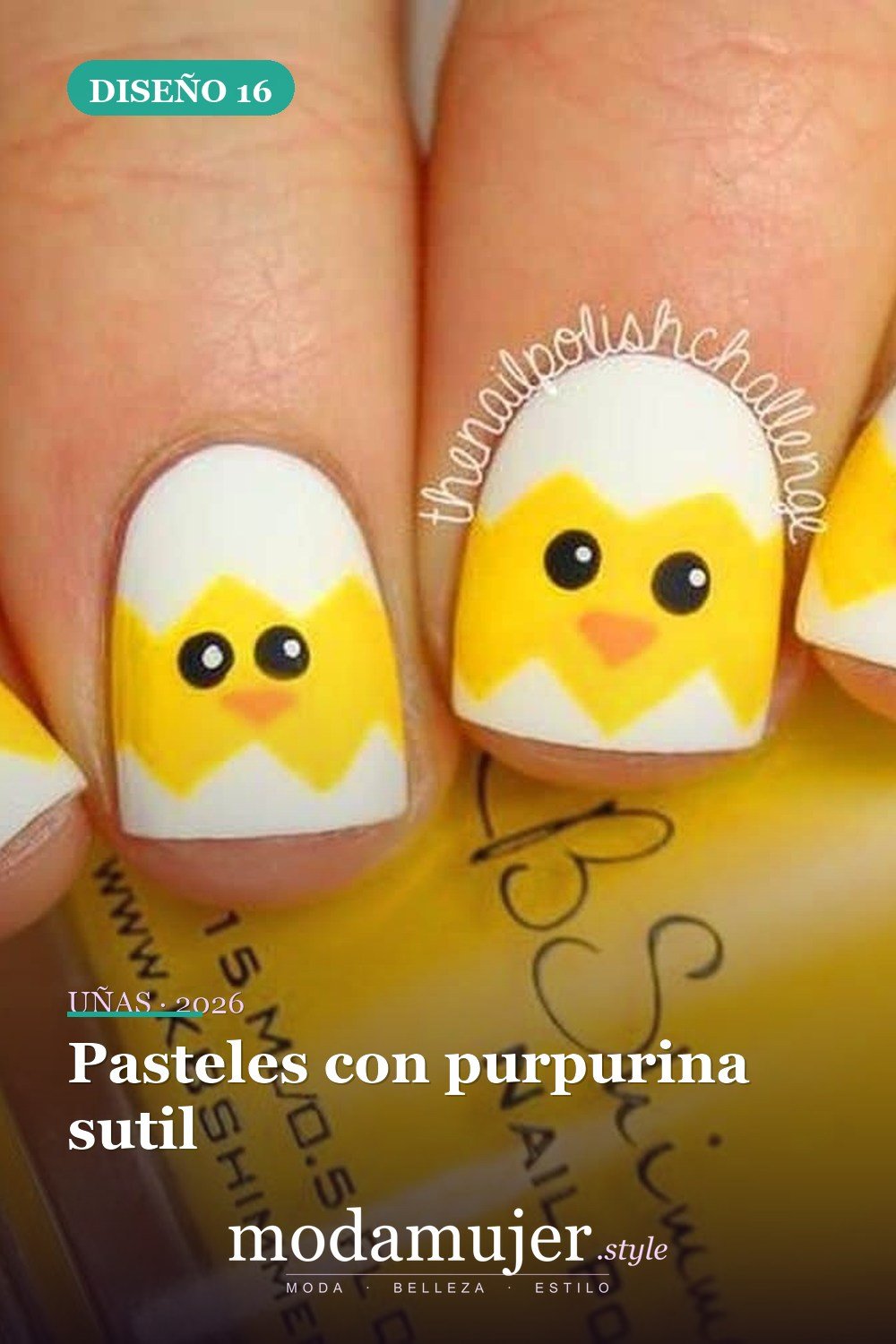Pasteles con purpurina sutil — Más de 42 ideas modernas de diseño de uñas de Pascua
