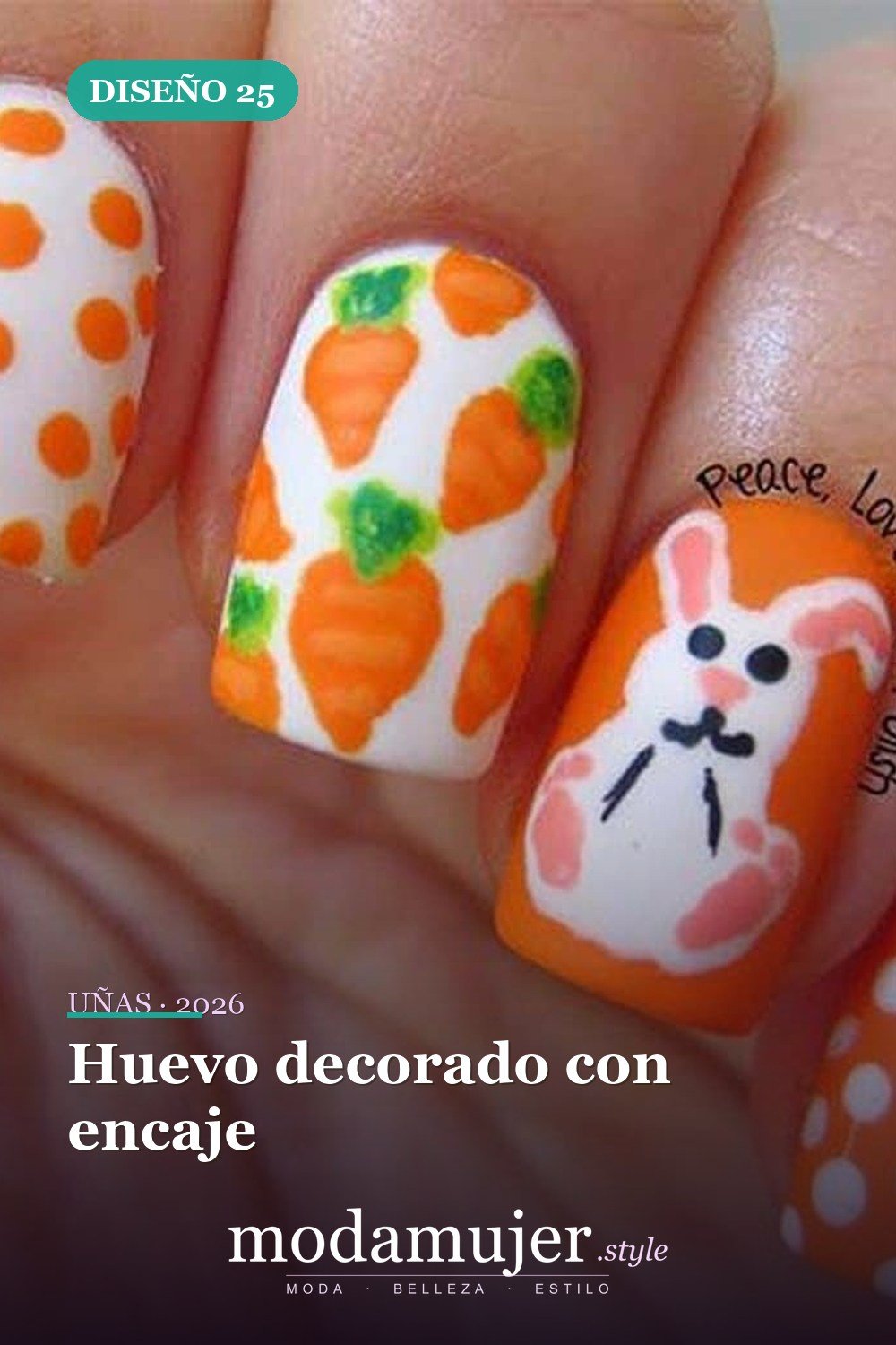 Huevo decorado con encaje — Más de 42 ideas modernas de diseño de uñas de Pascua