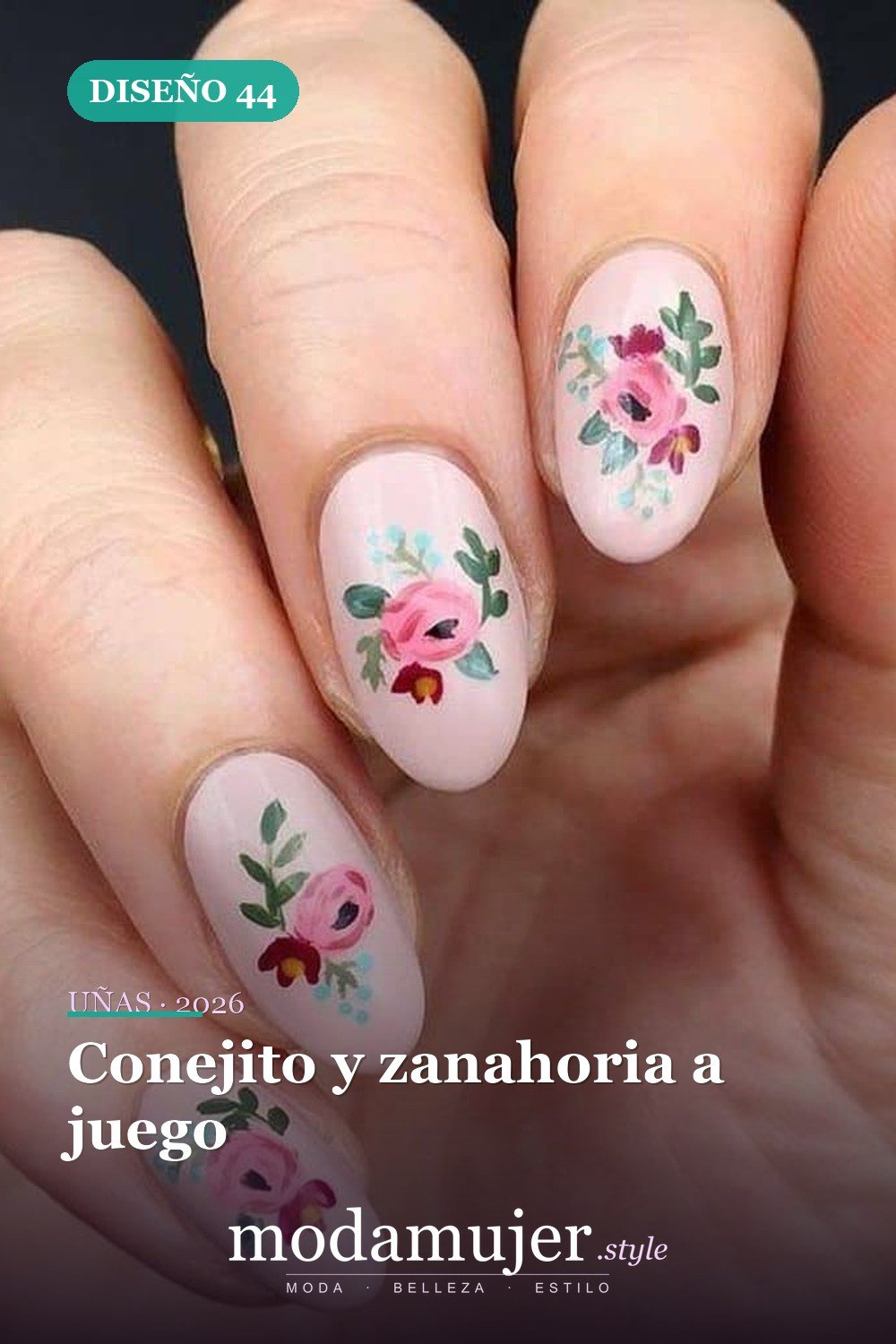Conejito y zanahoria a juego — Más de 42 ideas modernas de diseño de uñas de Pascua