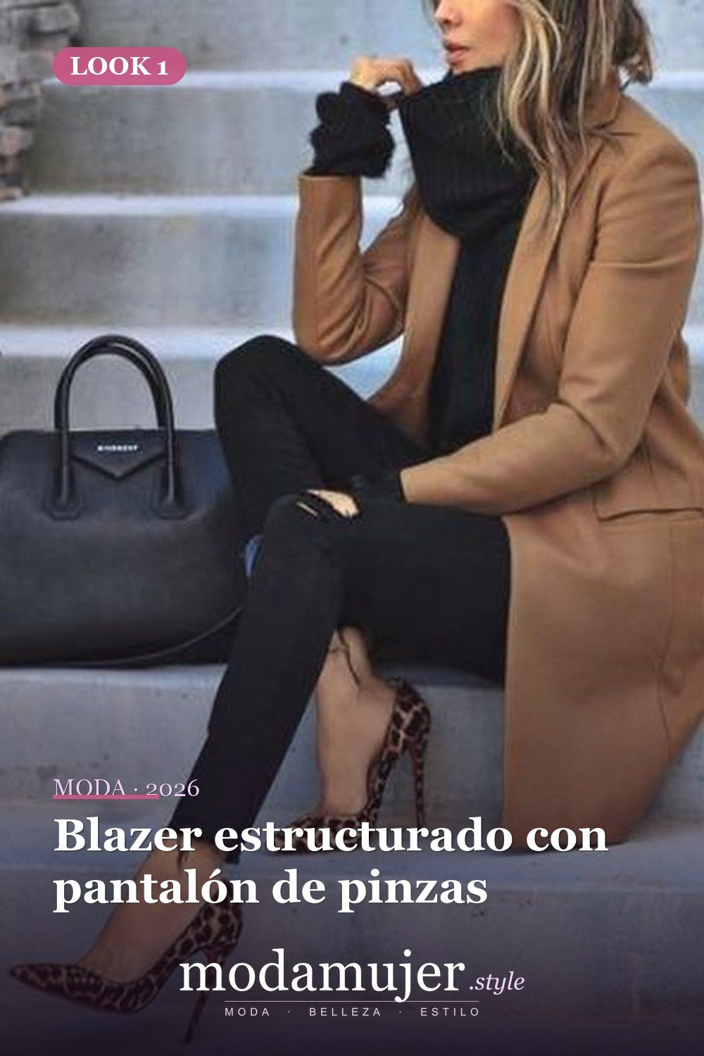 Blazer estructurado con pantalón de pinzas — Más de 42 trajes casuales de trabajo para mujeres para el invierno